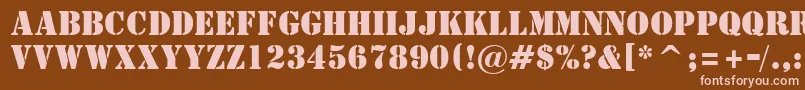 More about StStencil Font StStencil Font – Pink Fonts on Brown Background