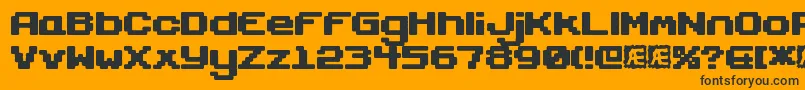 GaposisSolidBrk Font – Black Fonts on Orange Background