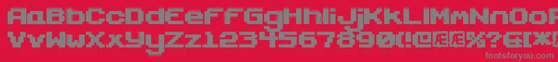 GaposisSolidBrk Font – Gray Fonts on Red Background