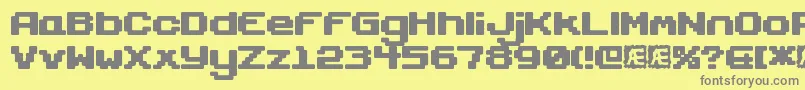 GaposisSolidBrk Font – Gray Fonts on Yellow Background