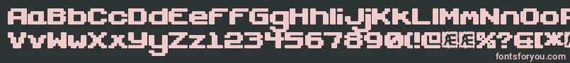 GaposisSolidBrk Font – Pink Fonts on Black Background