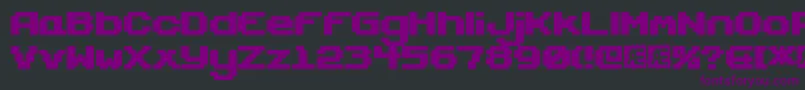 GaposisSolidBrk Font – Purple Fonts on Black Background