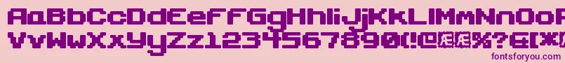 GaposisSolidBrk Font – Purple Fonts on Pink Background