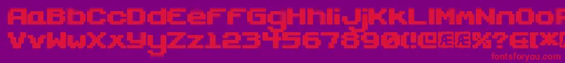 GaposisSolidBrk Font – Red Fonts on Purple Background