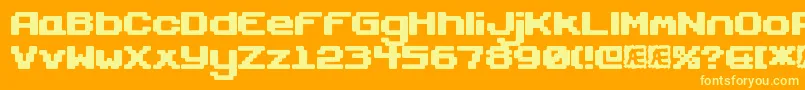 GaposisSolidBrk Font – Yellow Fonts on Orange Background
