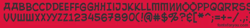 10CentSoviet Font – Black Fonts on Red Background