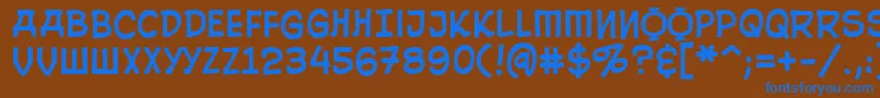 Więcej informacji o czcionce 10CentSoviet Czcionka 10CentSoviet – niebieskie czcionki na brązowym tle