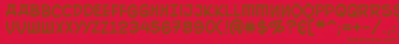 10CentSoviet Font – Brown Fonts on Red Background