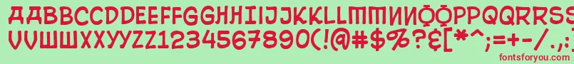 10CentSoviet Font – Red Fonts on Green Background