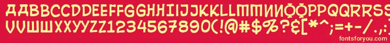 10CentSoviet Font – Yellow Fonts on Red Background