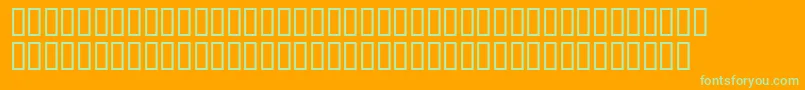 Addisonlibbysh Font – Green Fonts on Orange Background