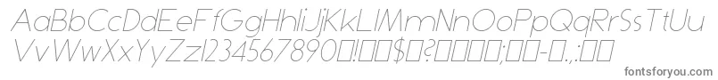 DominikThinItalic Font – Gray Fonts