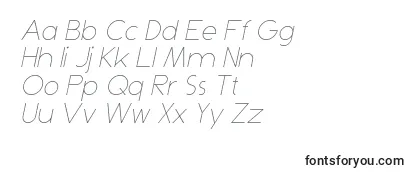 Обзор шрифта DominikThinItalic