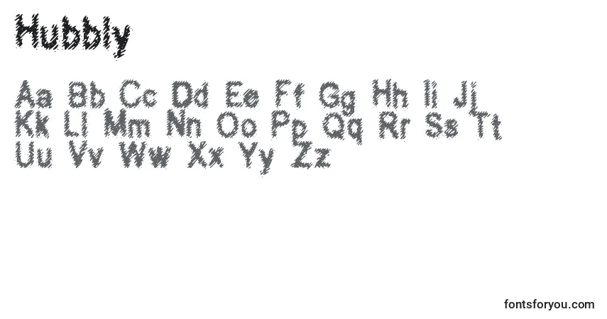 Hubbly Font – alphabet, numbers, special characters