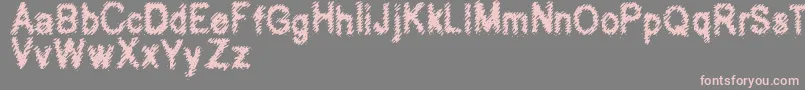 Hubbly Font – Pink Fonts on Gray Background