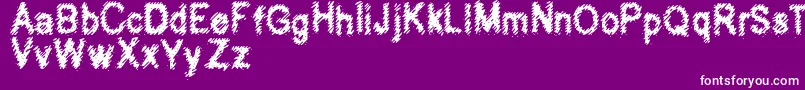 Hubbly Font – White Fonts on Purple Background