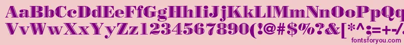 Borjomidecorbc Font – Purple Fonts on Pink Background