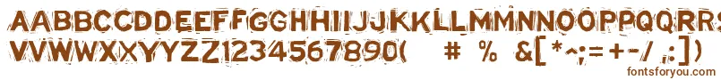 LinostatedemoBold Font – Brown Fonts on White Background