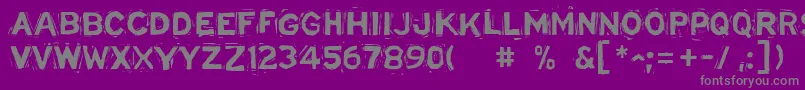 fuente LinostatedemoBold – Fuentes Grises Sobre Fondo Morado