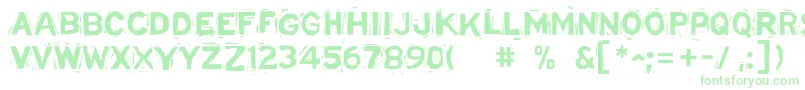 LinostatedemoBold Font – Green Fonts on White Background