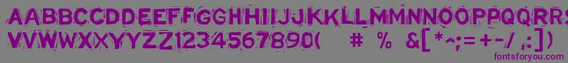 LinostatedemoBold Font – Purple Fonts on Gray Background