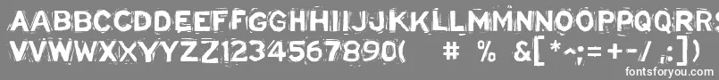 フォントLinostatedemoBold – 灰色の背景に白い文字