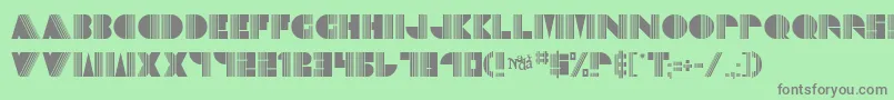 Echodeco Font – Gray Fonts on Green Background