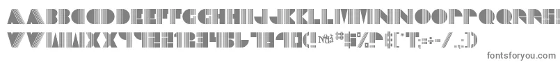 フォントEchodeco – 白い背景に灰色の文字