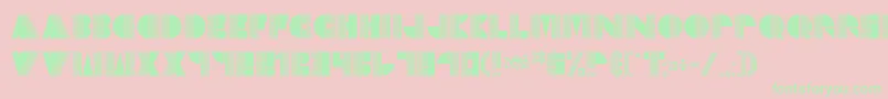 Echodeco Font – Green Fonts on Pink Background