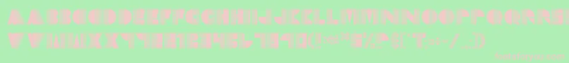 フォントEchodeco – 緑の背景にピンクのフォント