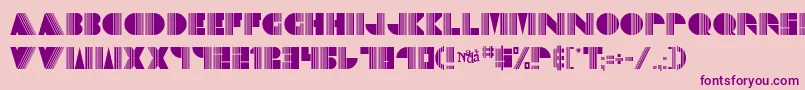 Echodeco Font – Purple Fonts on Pink Background