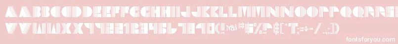 Echodeco Font – White Fonts on Pink Background