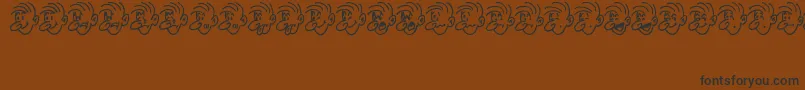 MoodSwingsTwoJl Font – Black Fonts on Brown Background