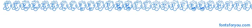 MoodSwingsTwoJl-Schriftart – Blaue Schriften
