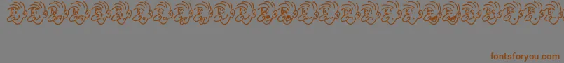 MoodSwingsTwoJl Font – Brown Fonts on Gray Background