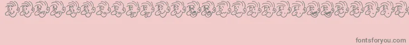 fuente MoodSwingsTwoJl – Fuentes Grises Sobre Fondo Rosa