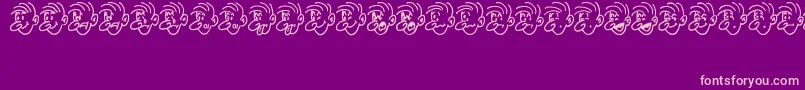 fuente MoodSwingsTwoJl – Fuentes Rosadas Sobre Fondo Morado