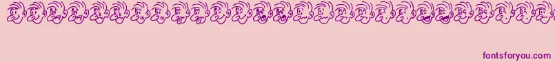 MoodSwingsTwoJl Font – Purple Fonts on Pink Background
