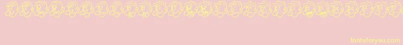 fuente MoodSwingsTwoJl – Fuentes Amarillas Sobre Fondo Rosa