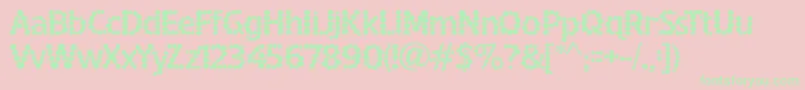 Spotf Font – Green Fonts on Pink Background