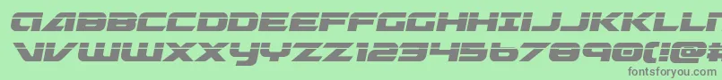 Czcionka Graymalkincompactlaser – szare czcionki na zielonym tle
