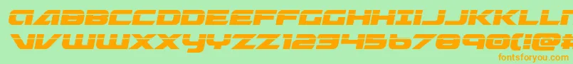 Lisätietoja Graymalkincompactlaser-fontista Graymalkincompactlaser-fontti – oranssit fontit vihreällä taustalla