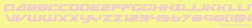 Graymalkincompactlaser Font – Pink Fonts on Yellow Background