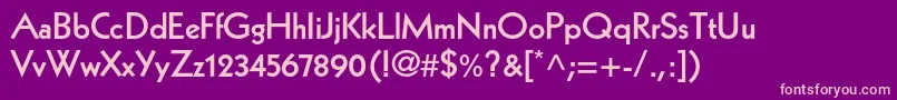 KabelltstdHeavy Font – Pink Fonts on Purple Background