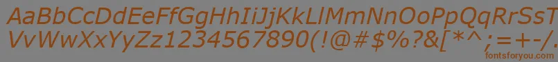Verdanki Font – Brown Fonts on Gray Background