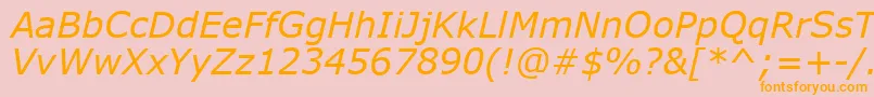 Verdanki Font – Orange Fonts on Pink Background