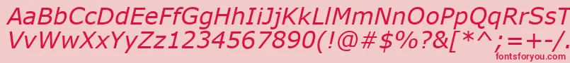 Verdanki Font – Red Fonts on Pink Background