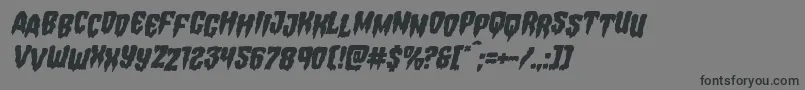 Hemogoblinstagital Font – Black Fonts on Gray Background