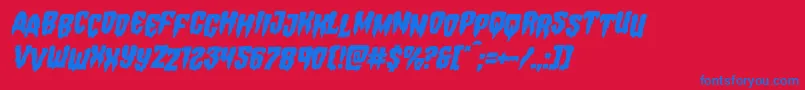 More about Hemogoblinstagital Font Hemogoblinstagital Font – Blue Fonts on Red Background