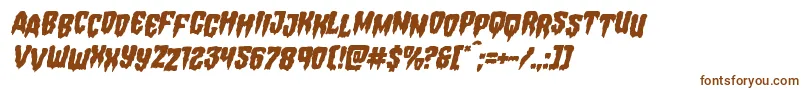 Шрифт Hemogoblinstagital – коричневые шрифты на белом фоне